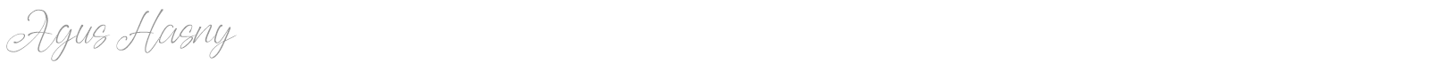 Agus Hasny font preview